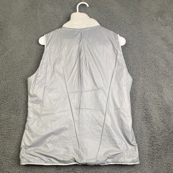 Patagonia Womens Vest large Beige Gray Los Lobos Reversible 25205 FA13 - Picture 8 of 12